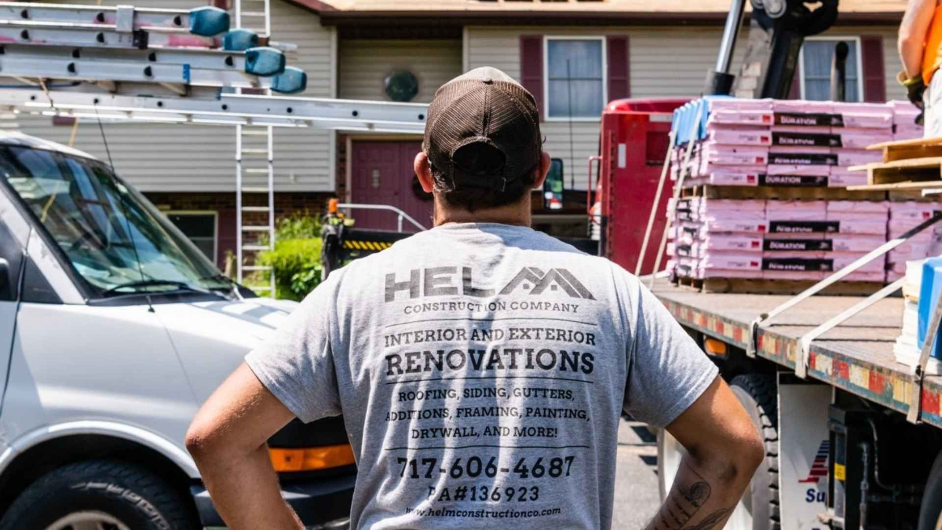 Helm Construction roofing project
